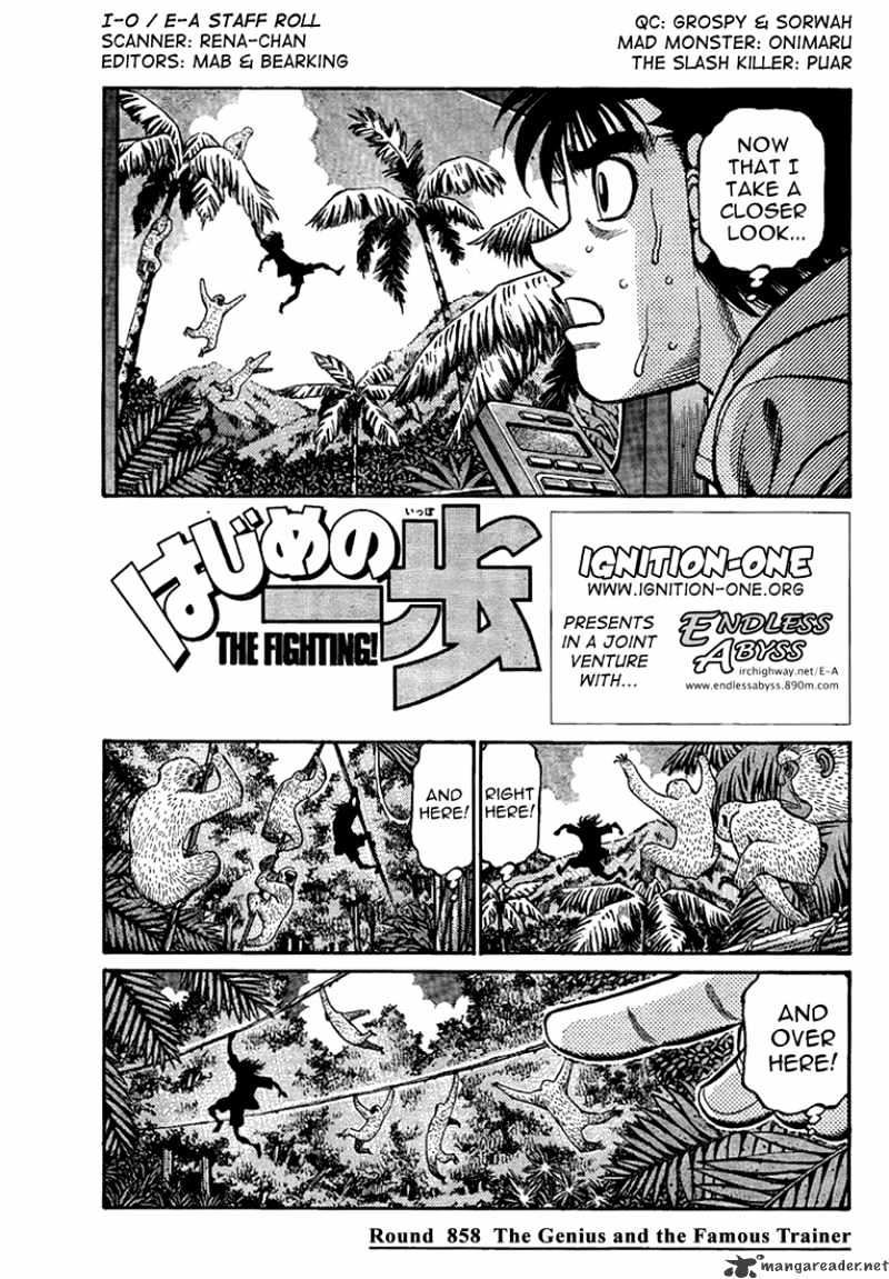 Hajime no Ippo: Fighting Spirit, Chapter 858 image 01